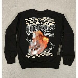 Civil Regime Sweatshirt Mens Medium Crewneck Graphic Pullover Streetwear Rebel Y